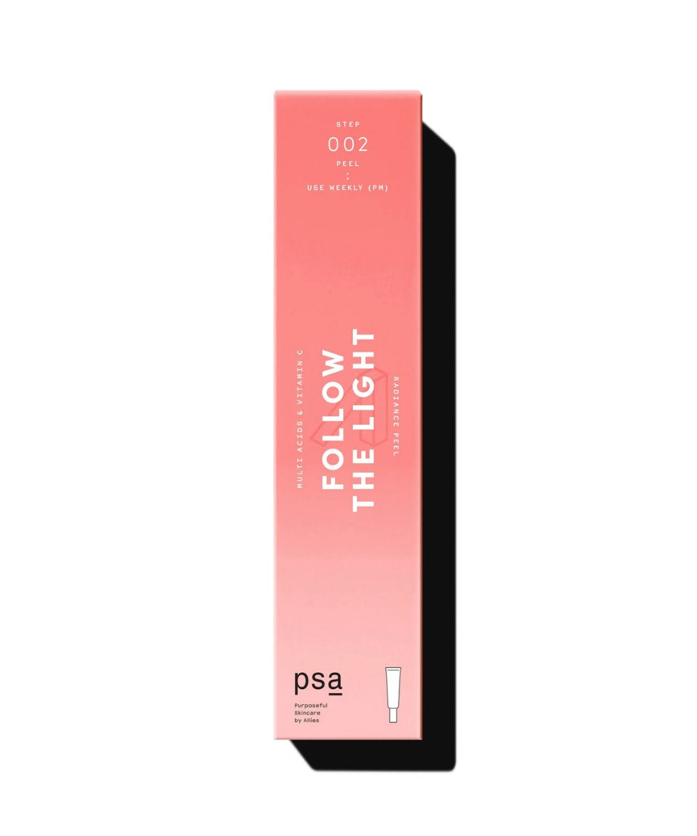 PSA Skincare FOLLOW THE LIGHT Multi Acids & Vitamin C Radiance Peel 
