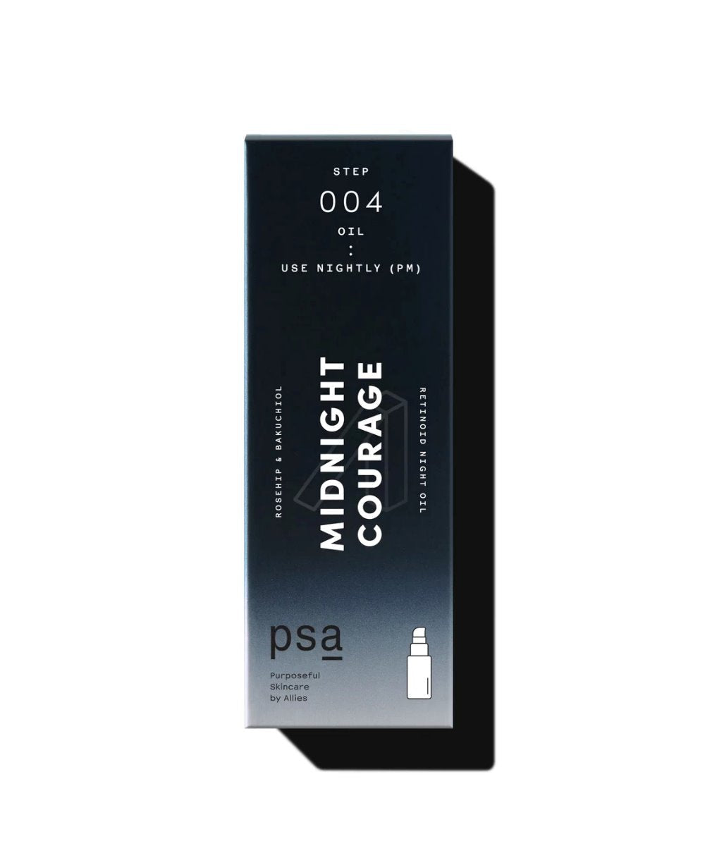 PSA Skincare MIDNIGHT COURAGE Rosehip & Bakuchiol Retinol Night Oil 
