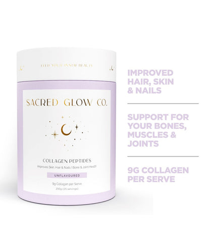 Sacred Glow Co. Collagen Peptides - Unflavoured Hydrolysed Bovine Collagen 