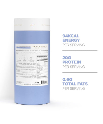 Sacred Glow Co. Collagen Whey Protein - Natural Chocolate Flavour 