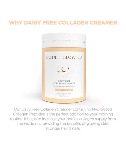 Sacred Glow Co. Dairy Free Collagen Creamer - Natural Vanilla Flavour 