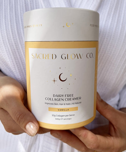 Sacred Glow Co. Dairy Free Collagen Creamer - Natural Vanilla Flavour 