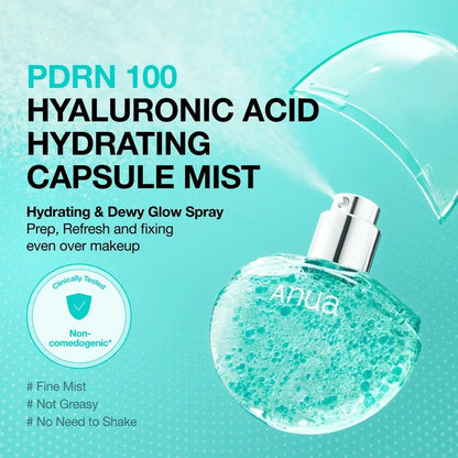 Buy Anua PDRN Hyaluronic Acid Hydrating Capsule Mist 30ml Online in Saudi Arabia - YASHIE SA