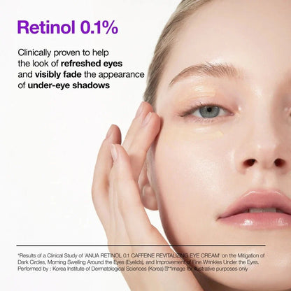 Buy Anua Retinol 0.1 Caffeine Revitalizing Eye Cream 30g Online in Saudi Arabia - YASHIE SA