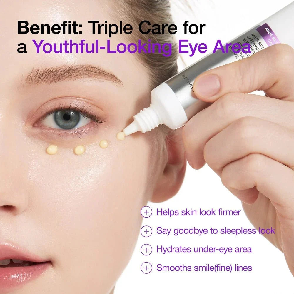 Buy Anua Retinol 0.1 Caffeine Revitalizing Eye Cream 30g Online in Saudi Arabia - YASHIE SA