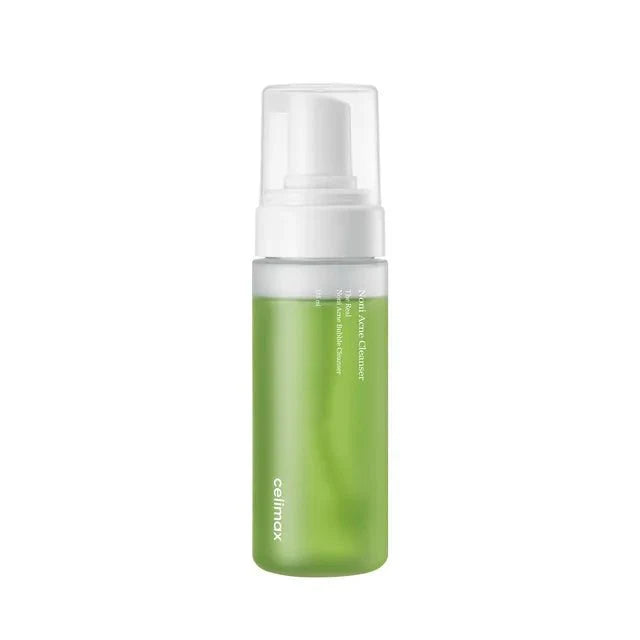Celimax The Real Noni Acne Bubble Cleanser 155ml bottle with a clear cap.