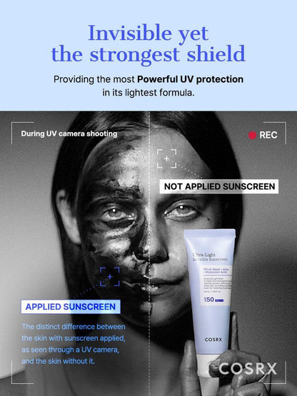 Buy Cosrx Ultra-Light Invisible Sunscreen SPF50 PA++++ 50ml Online in Saudi Arabia - YASHIE SA