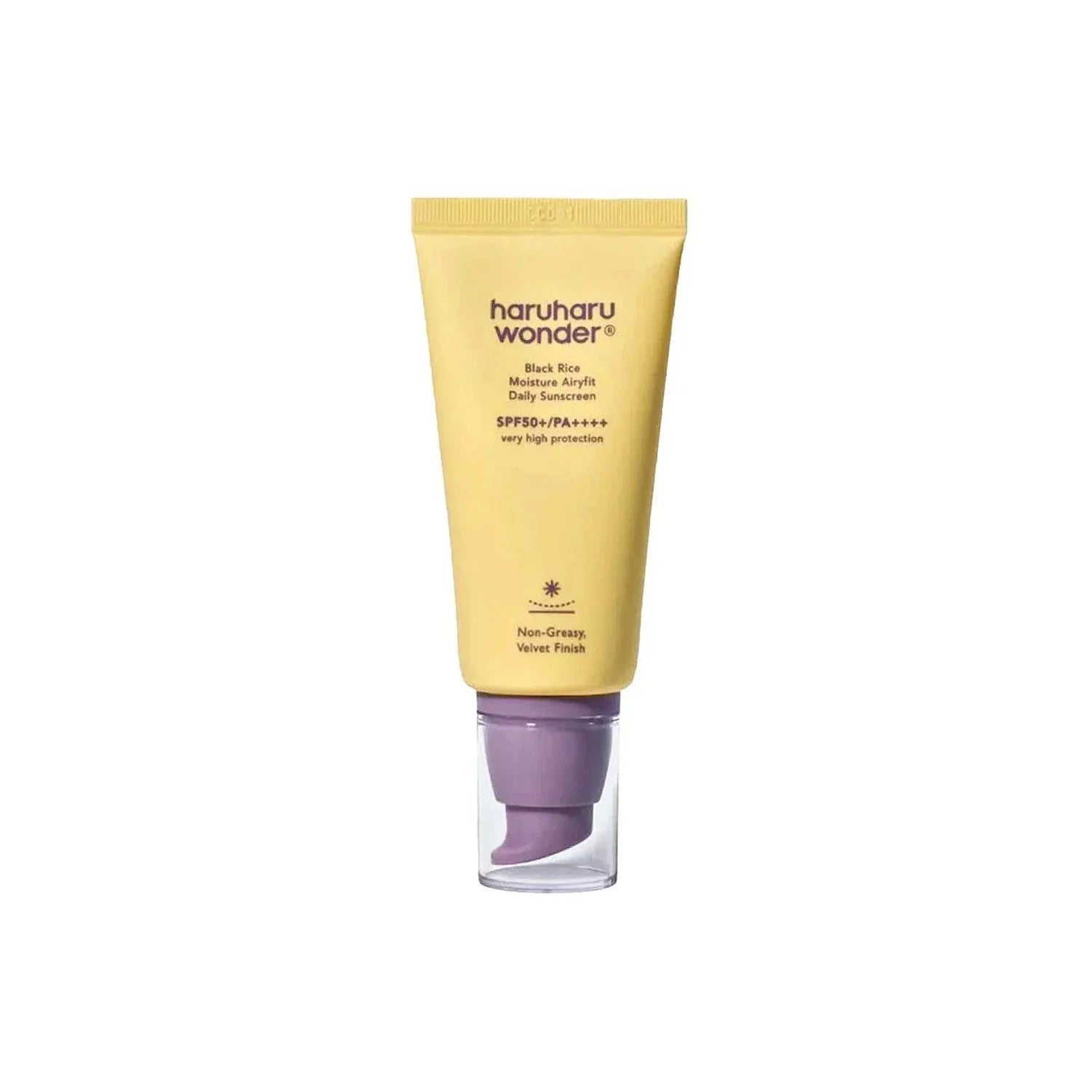 Buy HaruHaru Wonder Black Rice Moisture Airyfit Daily Sunscreen Unscented SPF50+ 50ml Online in Saudi Arabia - YASHIE SA