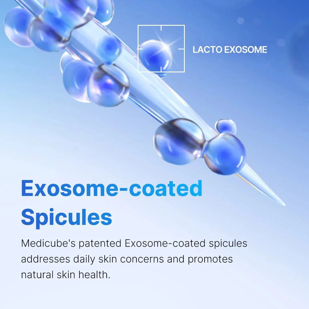 3D illustration showing how spicules target and fill pores with 15 million patented exosomes.