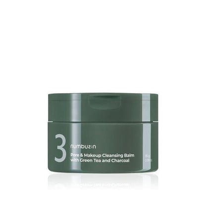 No.3 Pore & Makeup Cleansing Balm With Green Tea And Charcoal 85g