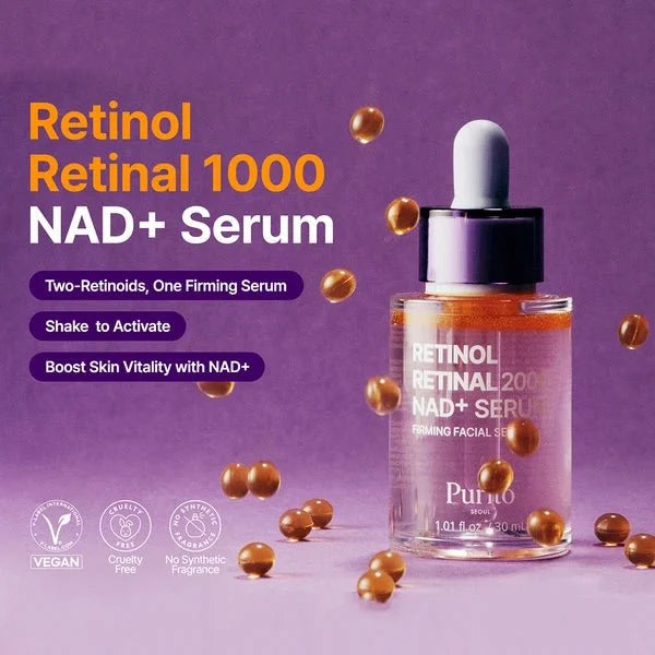 Buy Purito Retinol Retinal 2000 NAD+ Serum 30ml Online in Saudi Arabia - YASHIE SA
