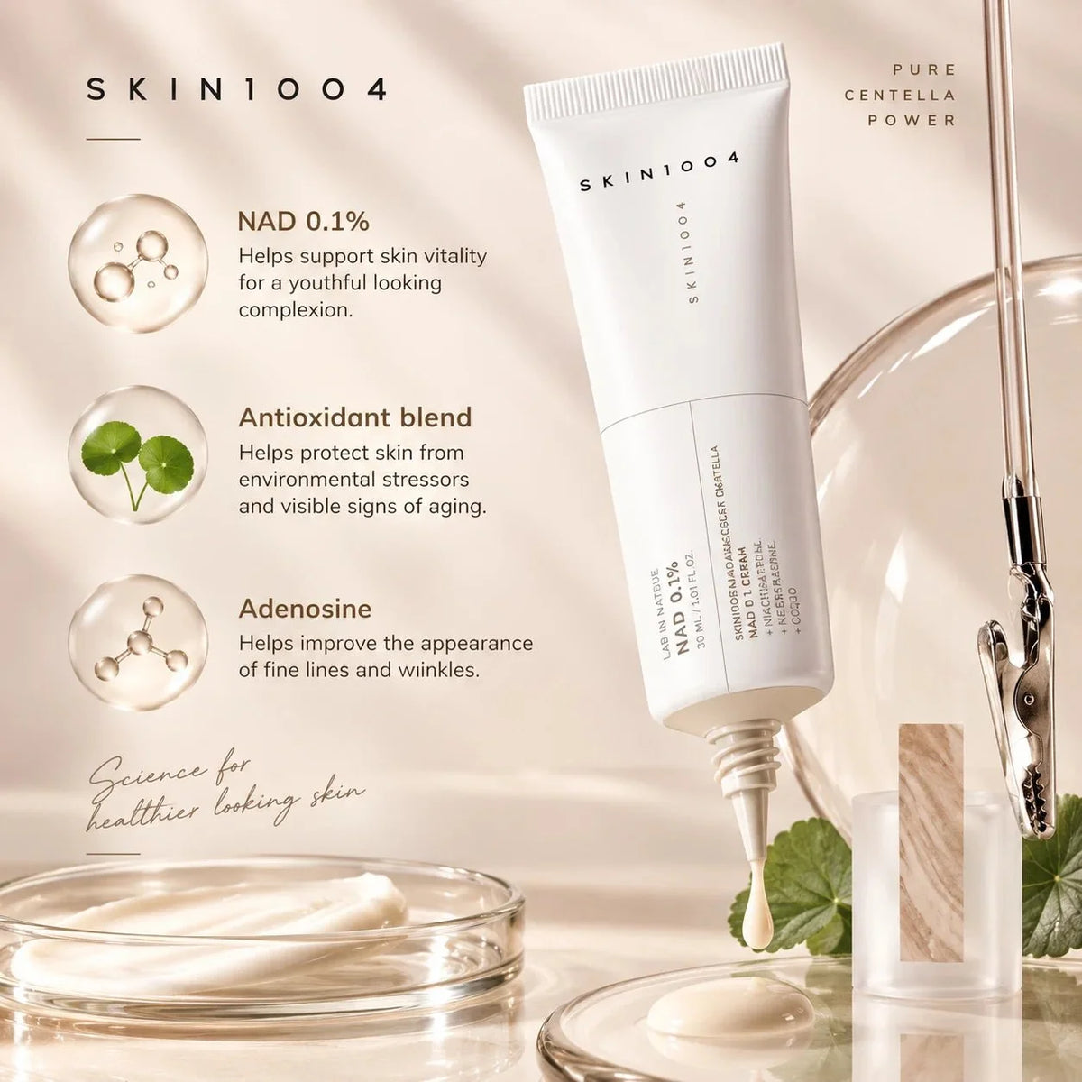 Buy Skin1004 Lab in Nature Madagascar Centella NAD 0.1 Cream 30ml Online in Saudi Arabia - YASHIE SA