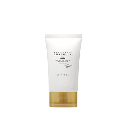 Front view of Skin1004 Madagascar Centella Teca Cream 75ml tube against a clean white background.