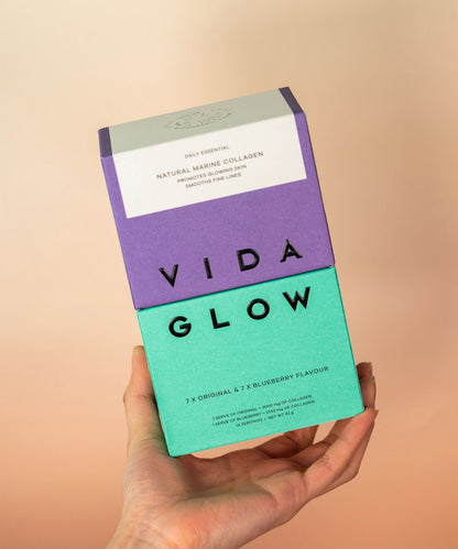 Vida Glow Mixed Natural Marine Collagen Trial Pack – 14 serves 