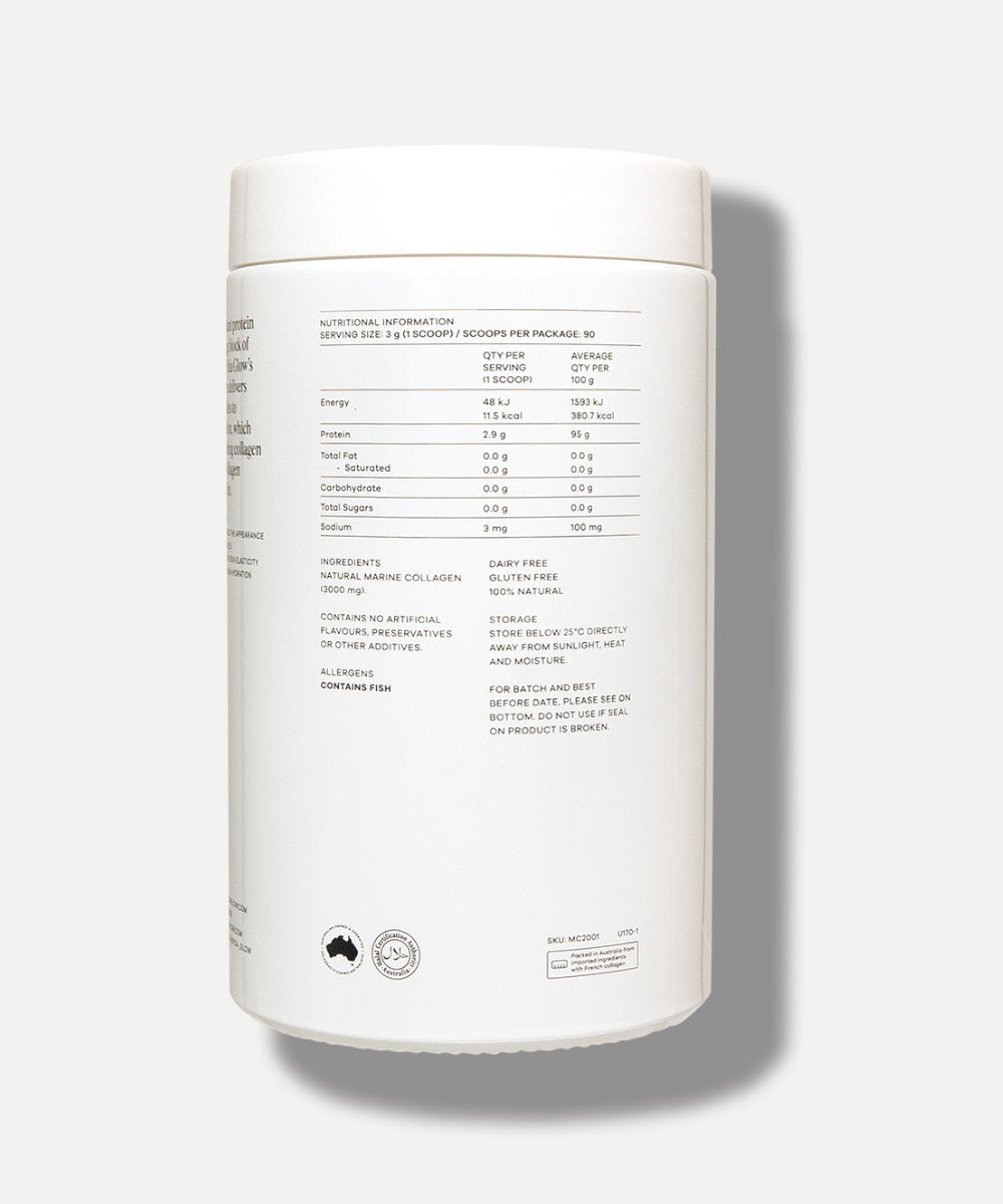 Vida Glow Natural Marine Collagen Powder Jar 