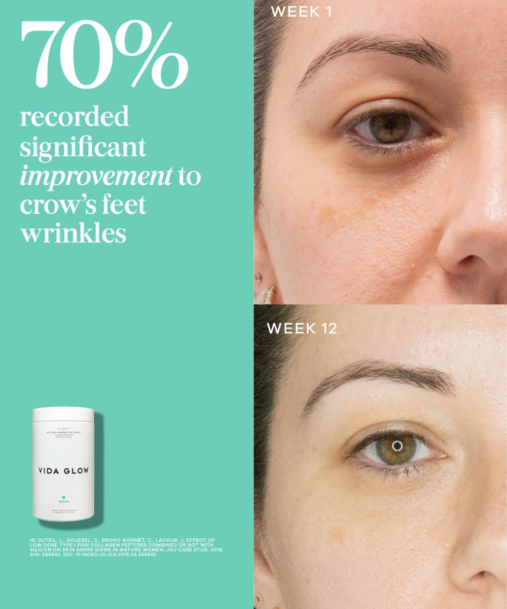 Vida Glow Natural Marine Collagen Powder Jar 