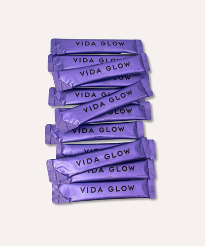 Vida Glow Natural Marine Collagen Sachets Blueberry 