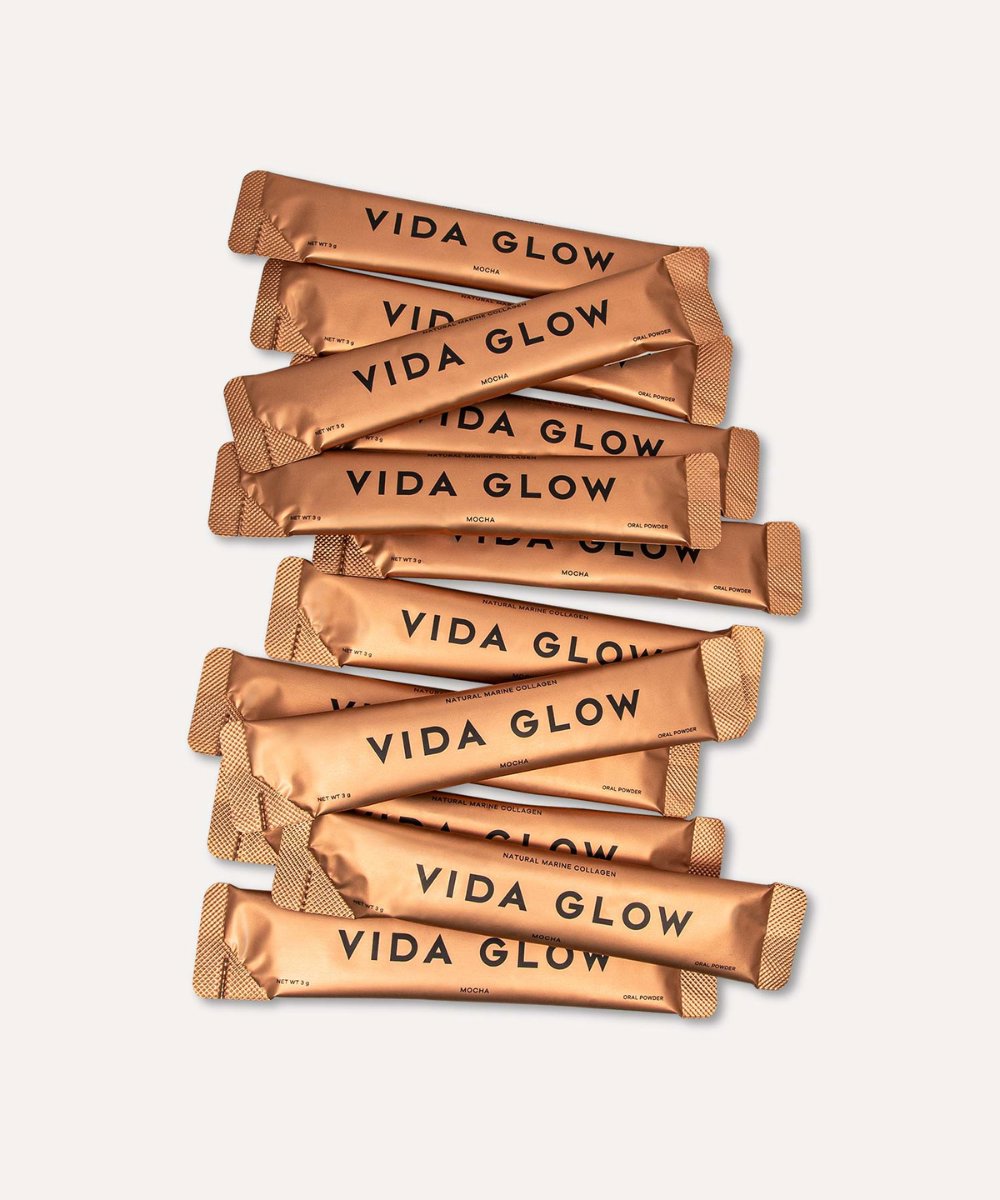 Vida Glow Natural Marine Collagen Sachets Mocha 
