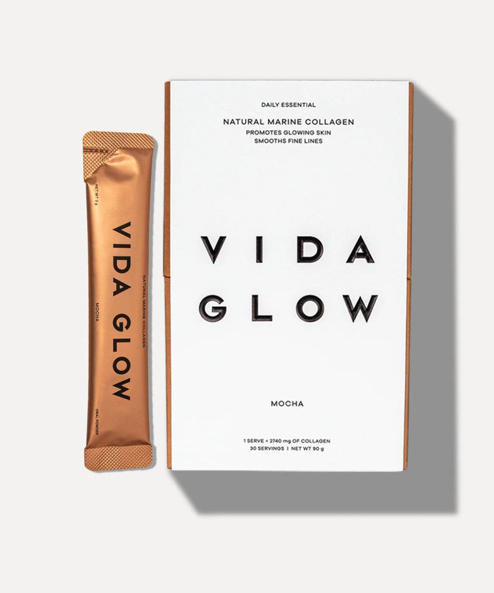 Vida Glow Natural Marine Collagen Sachets Mocha 