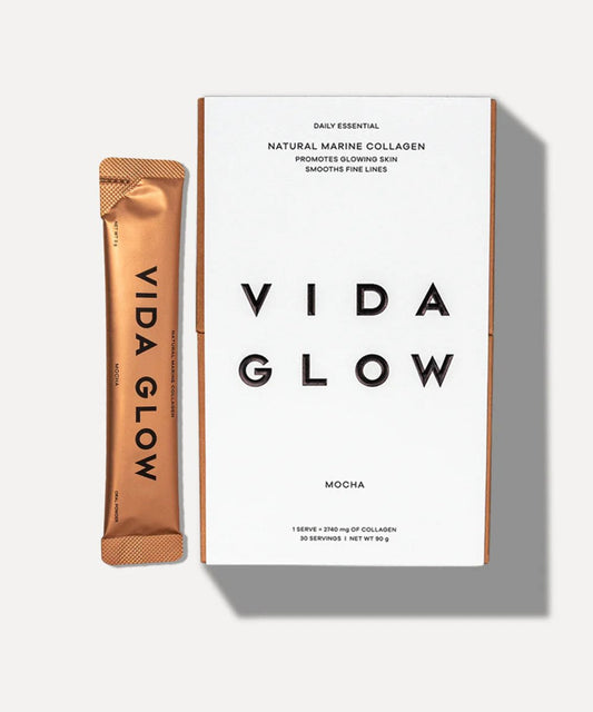 Vida Glow Natural Marine Collagen Sachets Mocha 