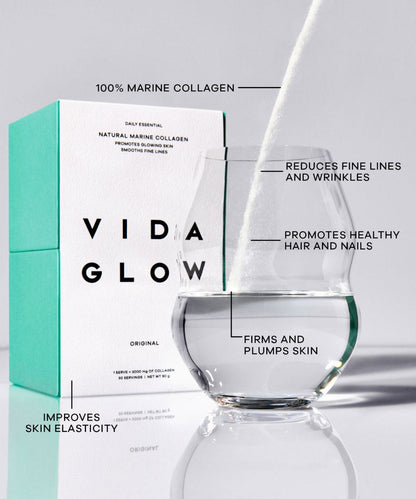 Vida Glow Natural Marine Collagen Sachets Original 