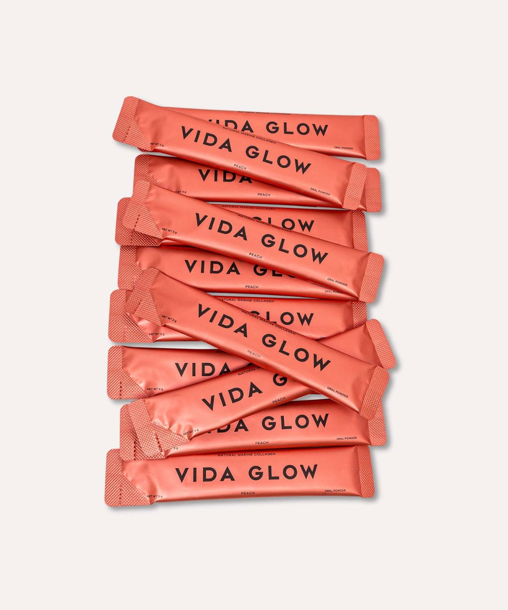 Vida Glow Natural Marine Collagen Sachets Peach 