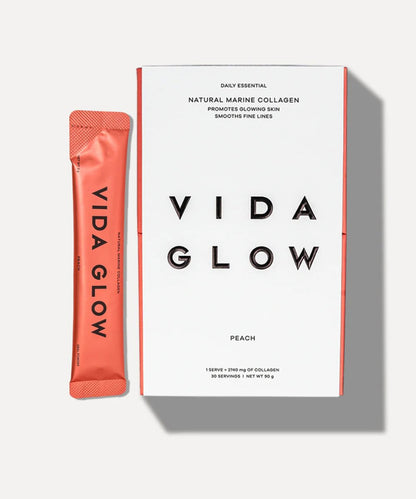 Vida Glow Natural Marine Collagen Sachets Peach 