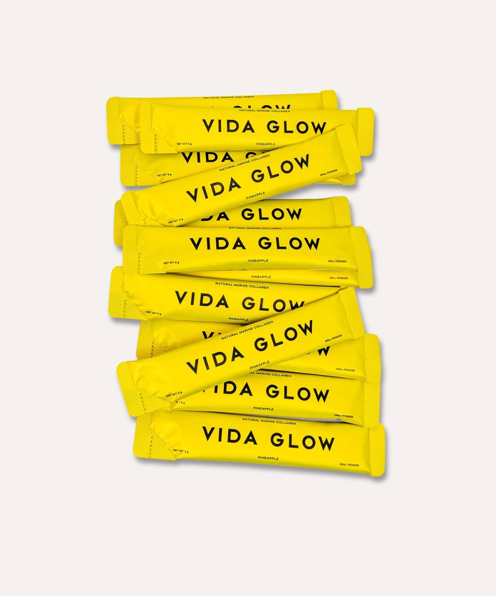 Vida Glow Natural Marine Collagen Sachets Pineapple 