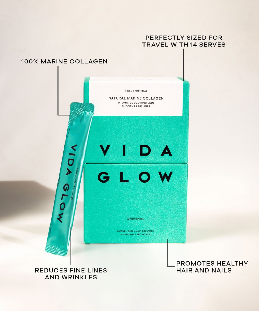 Vida Glow Natural Marine Collagen Trial Pack – 14 serves 
