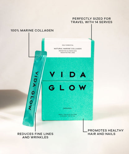 Vida Glow Natural Marine Collagen Trial Pack – 14 serves 