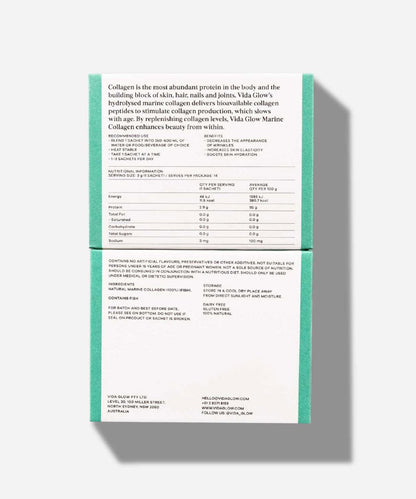 Vida Glow Natural Marine Collagen Trial Pack – 14 serves 